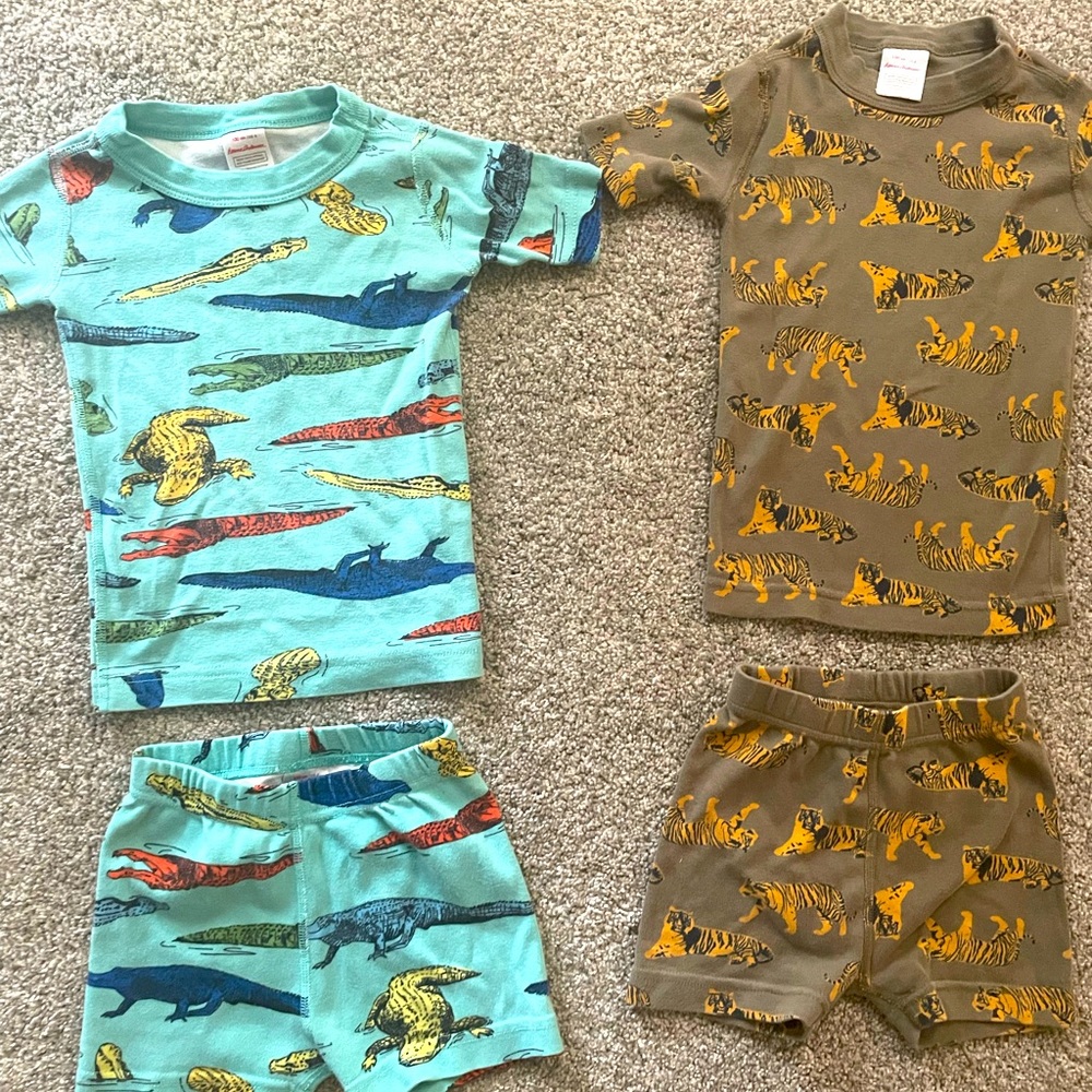 2 Pairs of Hanna Andersson Short Pajamas